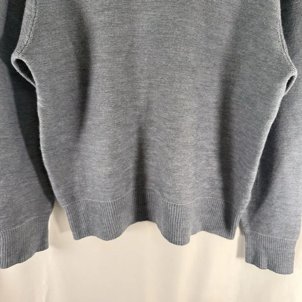 Banana Republic 100% Merino Wool Sweater Women's XL Grey Turtleneck Pullover